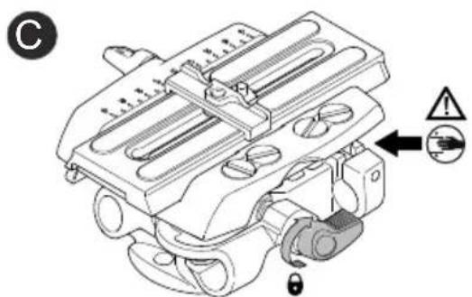 Sachtler Ace Base Plate - Ajuste da alta da Ace Base Plate - 4