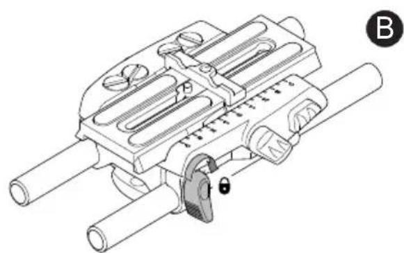 Sachtler Ace Base Plate - Installing support rods - 2