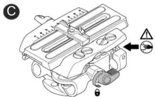 Sachtler Ace Base Plate - Höheneinstellung der Ace Base Plate - 4