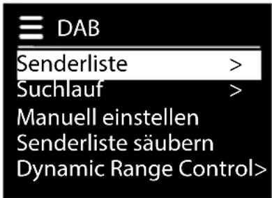 MEDION LIFE P85135 (MD 87990) - Hauptmenü im DAB-Radiomodus - 1