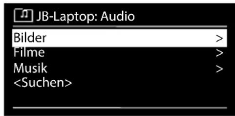 MEDION LIFE P85135 (MD 87990) - Audiodateien aus dem Netzwerk auswählen - 1