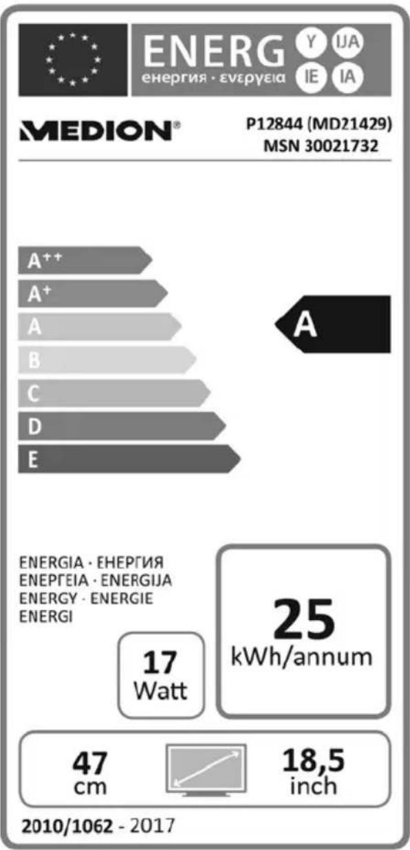 MEDION LIFE P12844 (MD 21429) - Scheda prodotto - 1