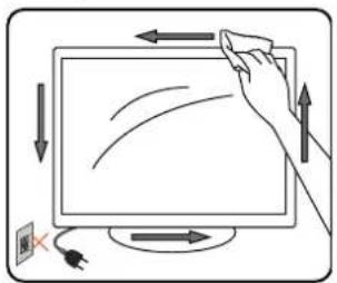 MEDION LIFE P15039 (MD 20278) - Het scherm en de behuizing van de tv reinigen - 1