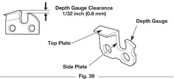 REMINGTON RM1025SPS - MAINTAINING THE SAW CHAIN - 3