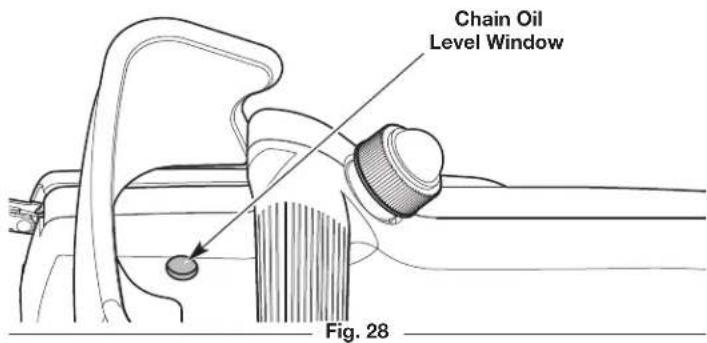 REMINGTON RM1025SPS - Filling the Chain Oil Reservoir - 1