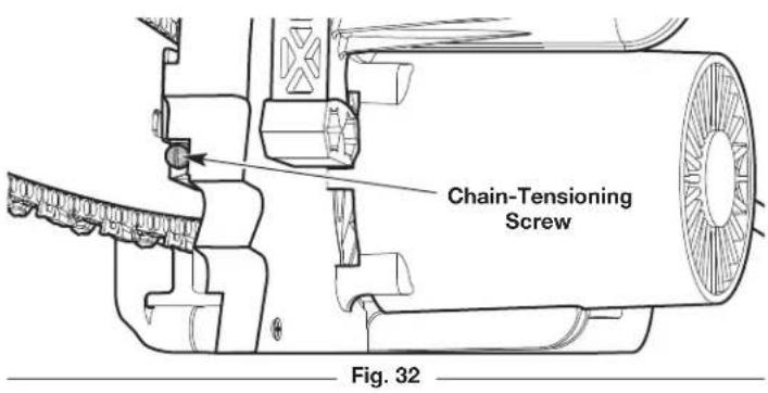 REMINGTON RM1025SPS - ADJUSTING THE CHAIN TENSION - 7