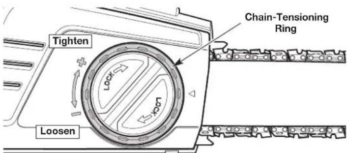 REMINGTON RM4040 - ADJUSTING THE CHAIN TENSION - 8