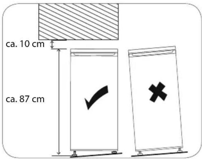MEDION MD 37421 - Posizionamento dell'apparecchio - 1