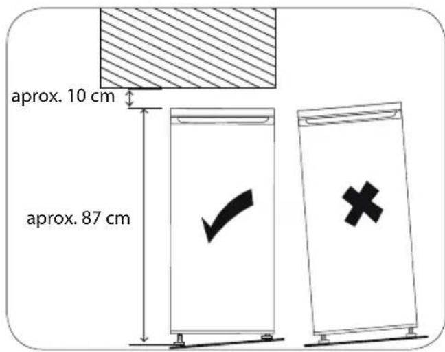 MEDION MD 37421 - Colocacion del aparato - 1