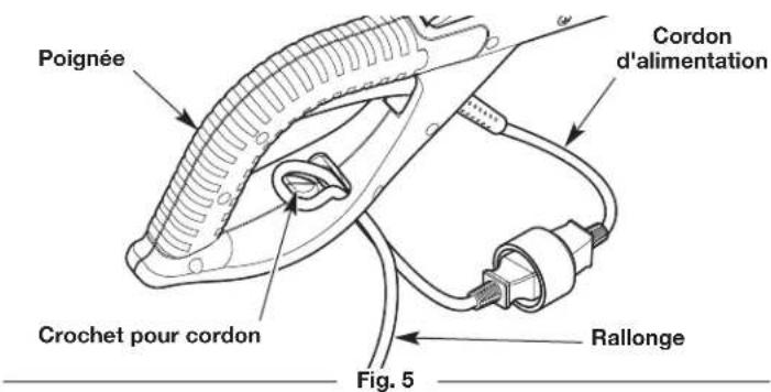 REMINGTON RM1025P - Déconnexion de l'appareil à la source d'alimentation (RM1025PS) - 2