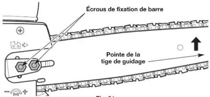 REMINGTON RM1025P - RéGLAGE DE LA TENSION DE LA CHÂINE - 8