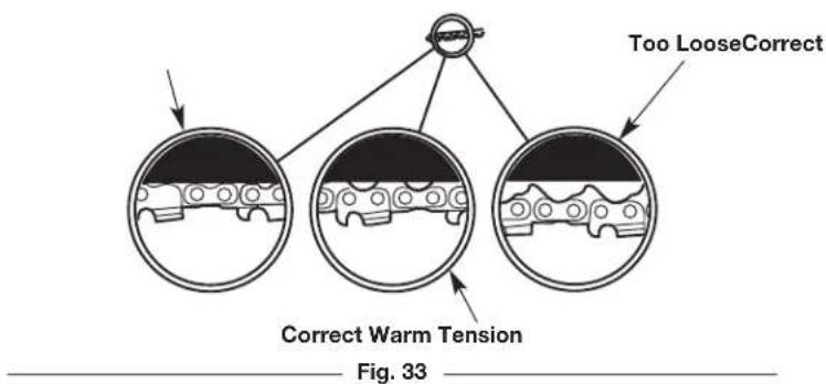 REMINGTON RM1025P - ADJUSTING THE CHAIN TENSION - 8
