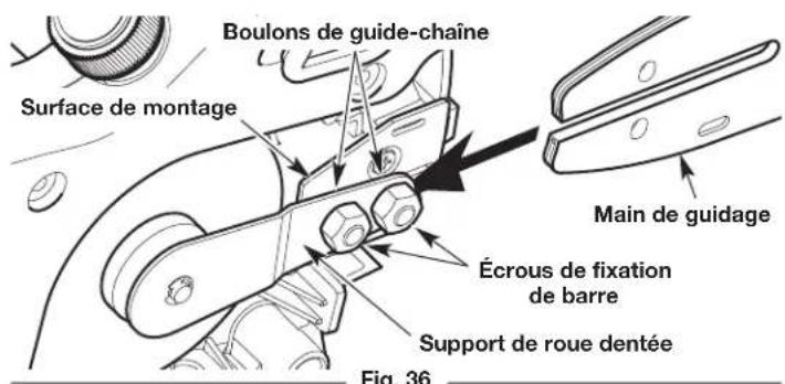 REMINGTON RM1025P - Installation du guide-chaine et de la chaine - 2