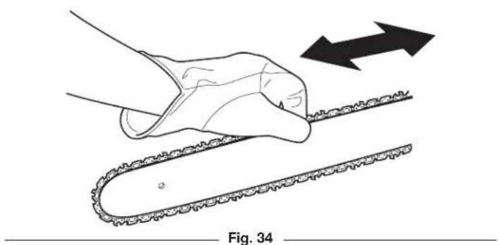 REMINGTON RM1025P - ADJUSTING THE CHAIN TENSION - 9