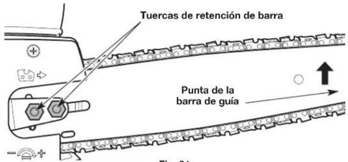 REMINGTON RM1025P - AJUSTE DE LA TENSION DE LA CADENA - 6