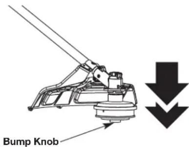 REMINGTON RM2560 - ADJUSTING THE TRIMMING LINE LENGTH - 2