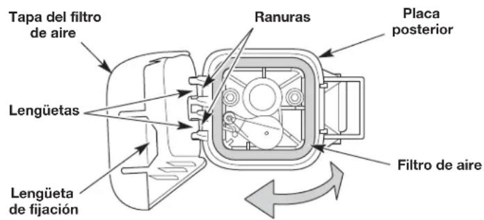REMINGTON RM2BV - Limpieza del filtró de aire - 1