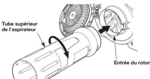 REMINGTON RM2BV - Installation du tube inférieur de l'aspirateur - 4
