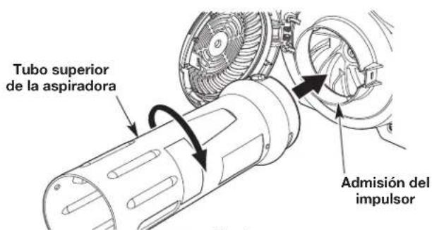 REMINGTON RM2BV - Instalacion del tubo inferior de la aspiradora - 4