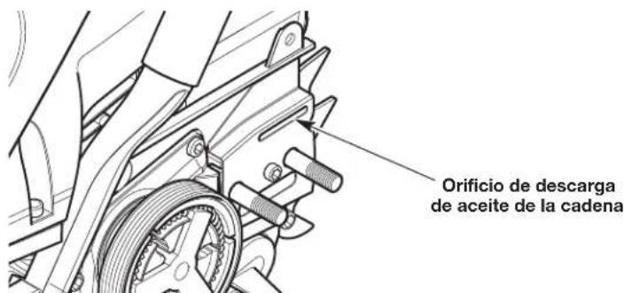REMINGTON RM4218 - Lubricación de la punta de rueda dentada de la barra guía - 2