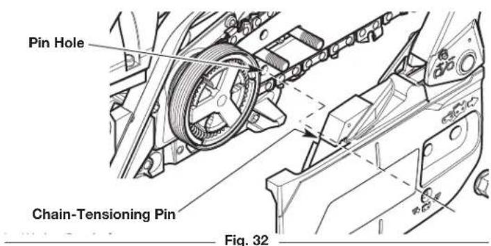 REMINGTON RM4218 - MAINTAINING THE SAW CHAIN - 4