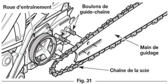 REMINGTON RM4218 - Installation du guide-chaîne et de la chaîne - 3