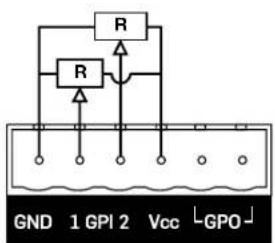 Lab Gruppen LUCIA 60170 - Configuration GPIO : modèles bassé impédance à deux sorties - 1