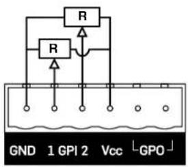 Lab Gruppen LUCIA 60170 - GPIO配置：双输出低阻抗模式 - 1