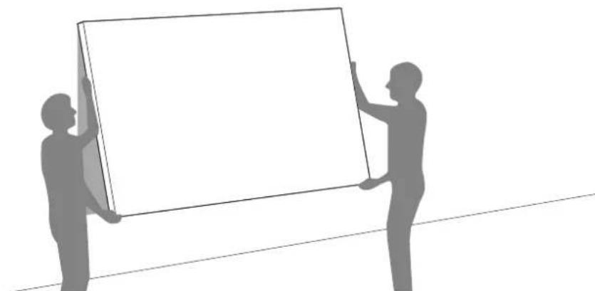 EPSON ELPSC35 - Attach the screen to the brackets - 2