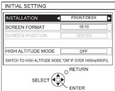 PANASONIC PTFW300U - ● INITIAL SETTING - 2