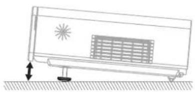 PANASONIC PTFW300U - Front leg adjusters and throwing angle - 2