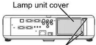 PANASONIC PTFW300U - ●-Removing and replacing the lamp unit - 1