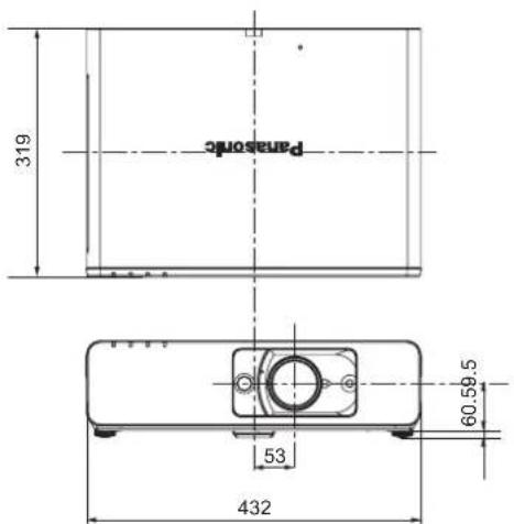 PANASONIC PTF100U - Dimensions - 1