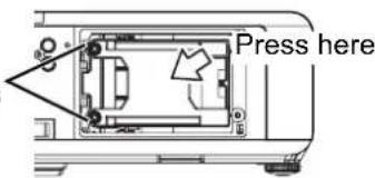 PANASONIC PTF100U - - Removing and replacing the lamp unit - 4