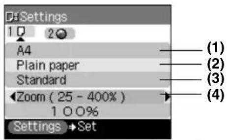 CANON Pixma MP460 - Zmiana ustawień drukowania - 1