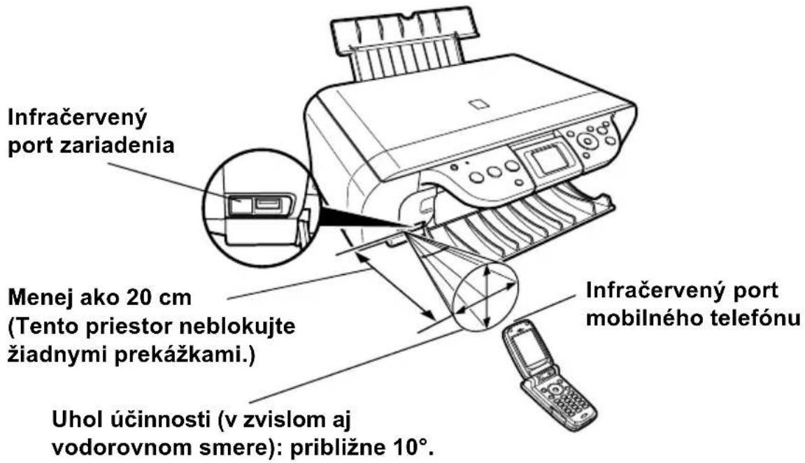 CANON Pixma MP460 - ▶ Vytvorenie infračervenej komunikácie - 2