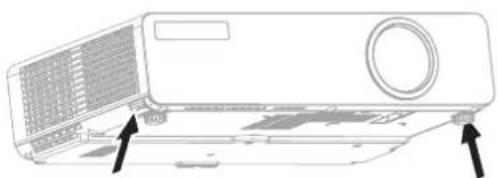 PANASONIC PTLW80NTU - Front leg adjusters and throwing angle - 1