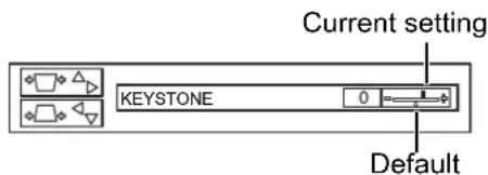 PANASONIC PTF100NTU - Adjusting with the bar scale items - 1