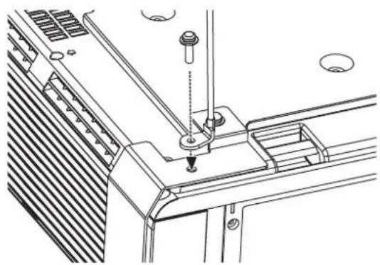 PANASONIC PTF100NTU - Installation du cable de sécurité - 2