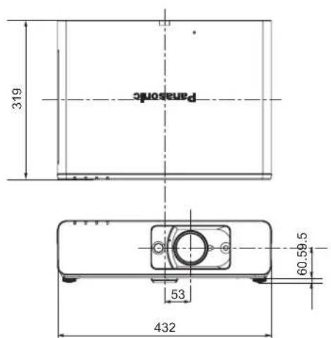 PANASONIC PTF100NTU - Dimensions - 1