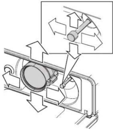 PANASONIC PTF100NTU - Positioning the image - 1