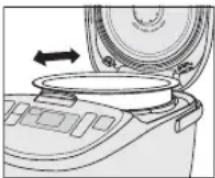 PANASONIC SRDE102 - Washing Rice and Adjusting the Water Level / Lavage du riz et ajustement du niveau de l'eau / 清洗米並調節水位 - 7