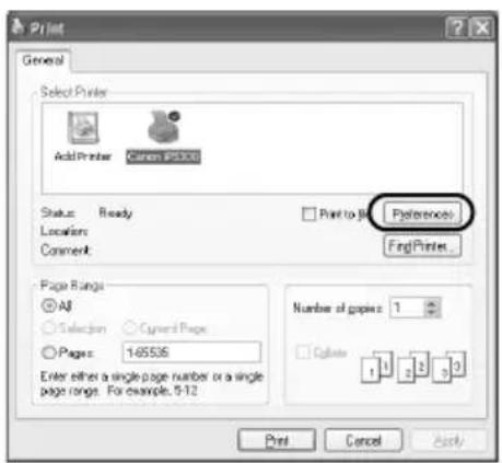 CANON Pixma iP5300 - Nota - 1
