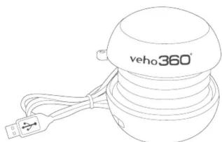 Veho 360 M1 - What's in the box 2. Charging the Veho 360 3. Playing from audio device 4. Open and closing the speaker - 1