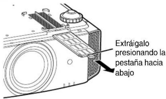 JVC DLARS4910U - Retire el filtro interno - 1