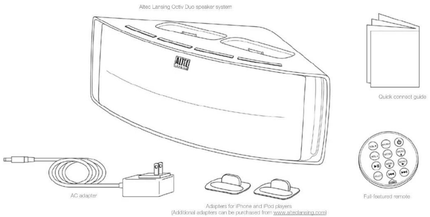 ALTEC LANSING Octiv Duo M202 - Package Contents - 1