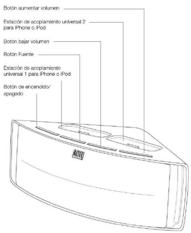 ALTEC LANSING Octiv Duo M202 - Colocar y qitar adaptadores para el iPhone y el iPod - 2