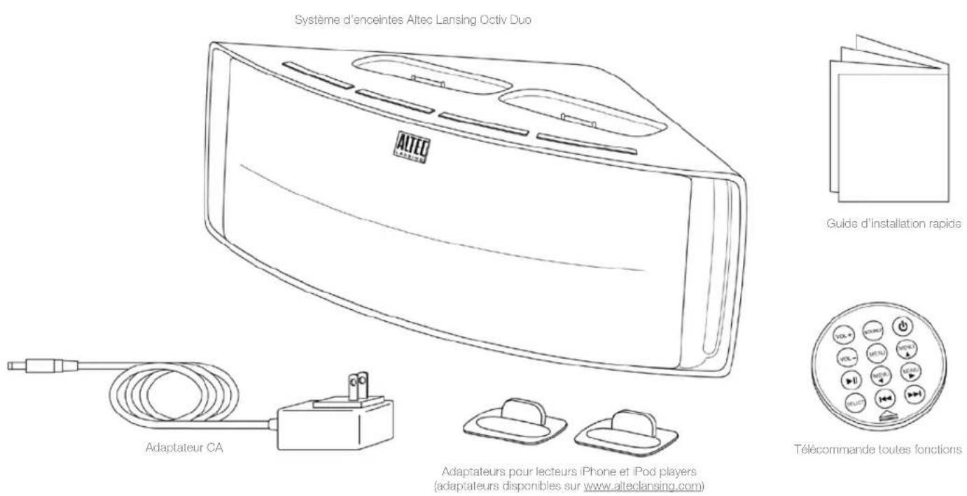ALTEC LANSING Octiv Duo M202 - Contenu de l'emballage - 1