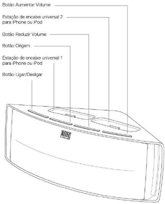 ALTEC LANSING Octiv Duo M202 - Colocação e remoção de adaptadores para iPhone e iPod - 2