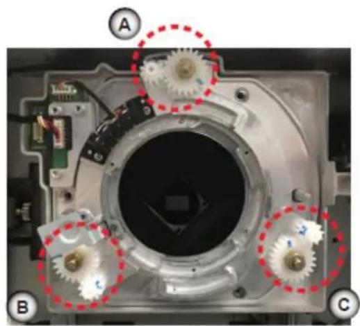 OPTOMA BXCTA16 - Réglage du centrage de l'optique - 3